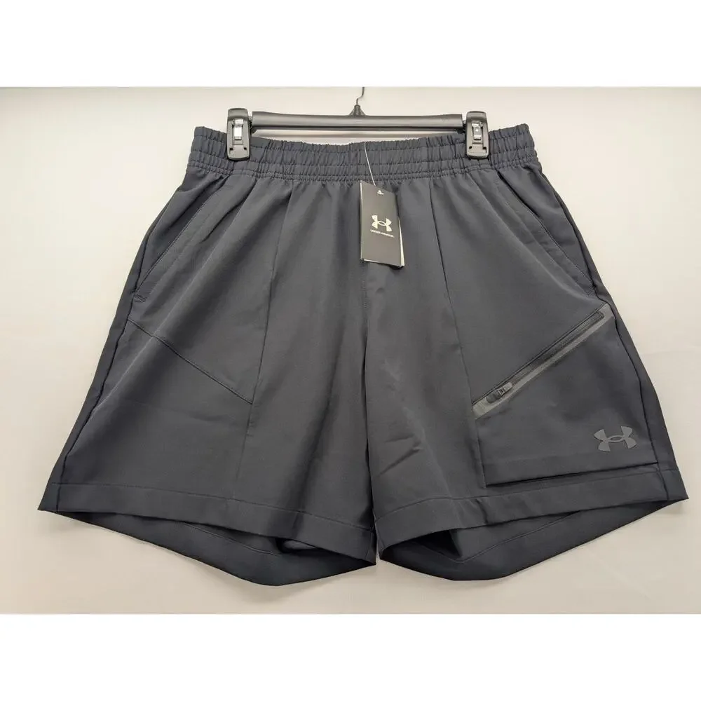 NWT Under Armour UA Unstoppable Woven Men's Shorts in Black size Medium